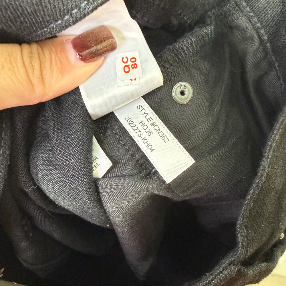 J Crew Flare High Rise Jeans NWT 30 Black Denim Semi-Stretch Business Office - Picture 11 of 11